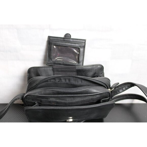 Liz Claiborne Medium Size Black Bag With Shoulder Strap - Picture 5 of 9